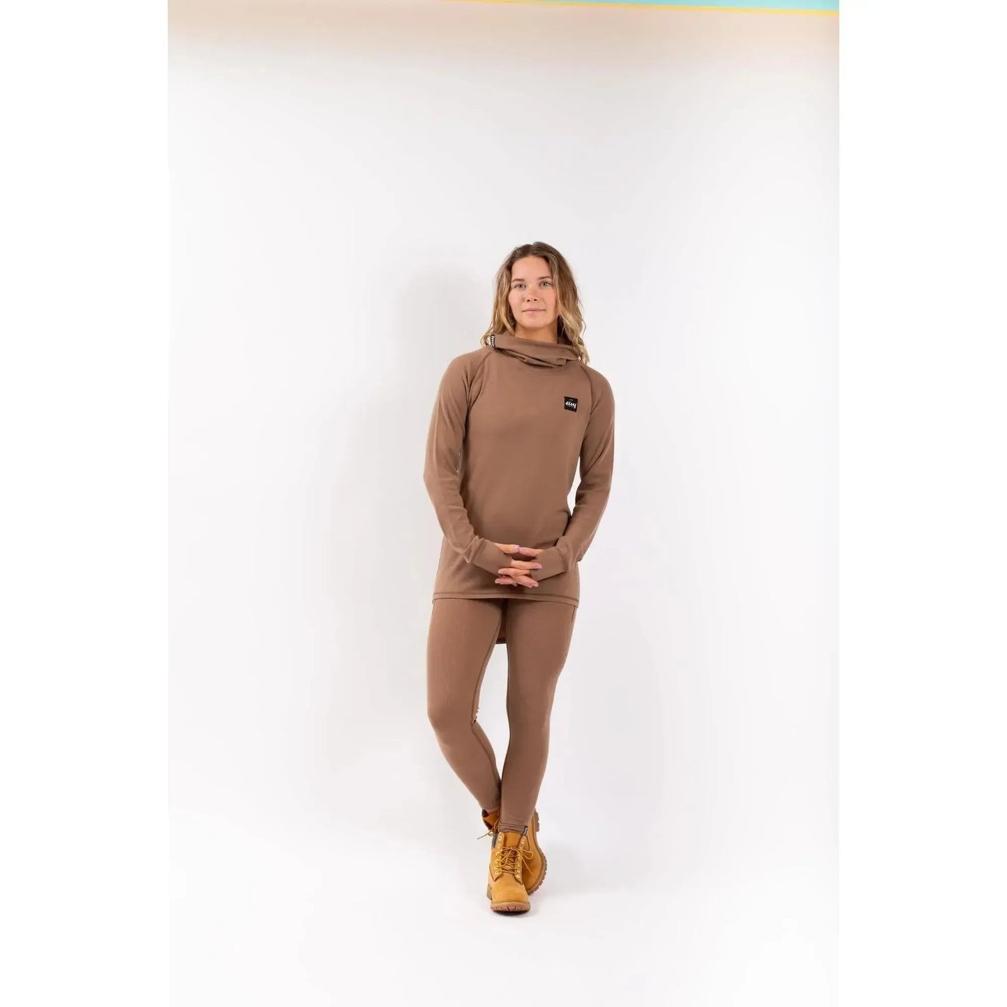 Eivy Icecold Gaiter Rib Top Faded Coffee