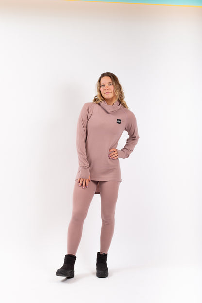 Eivy Icecold Wool Gaiter Rib Top Snowboard Faded Woodrose