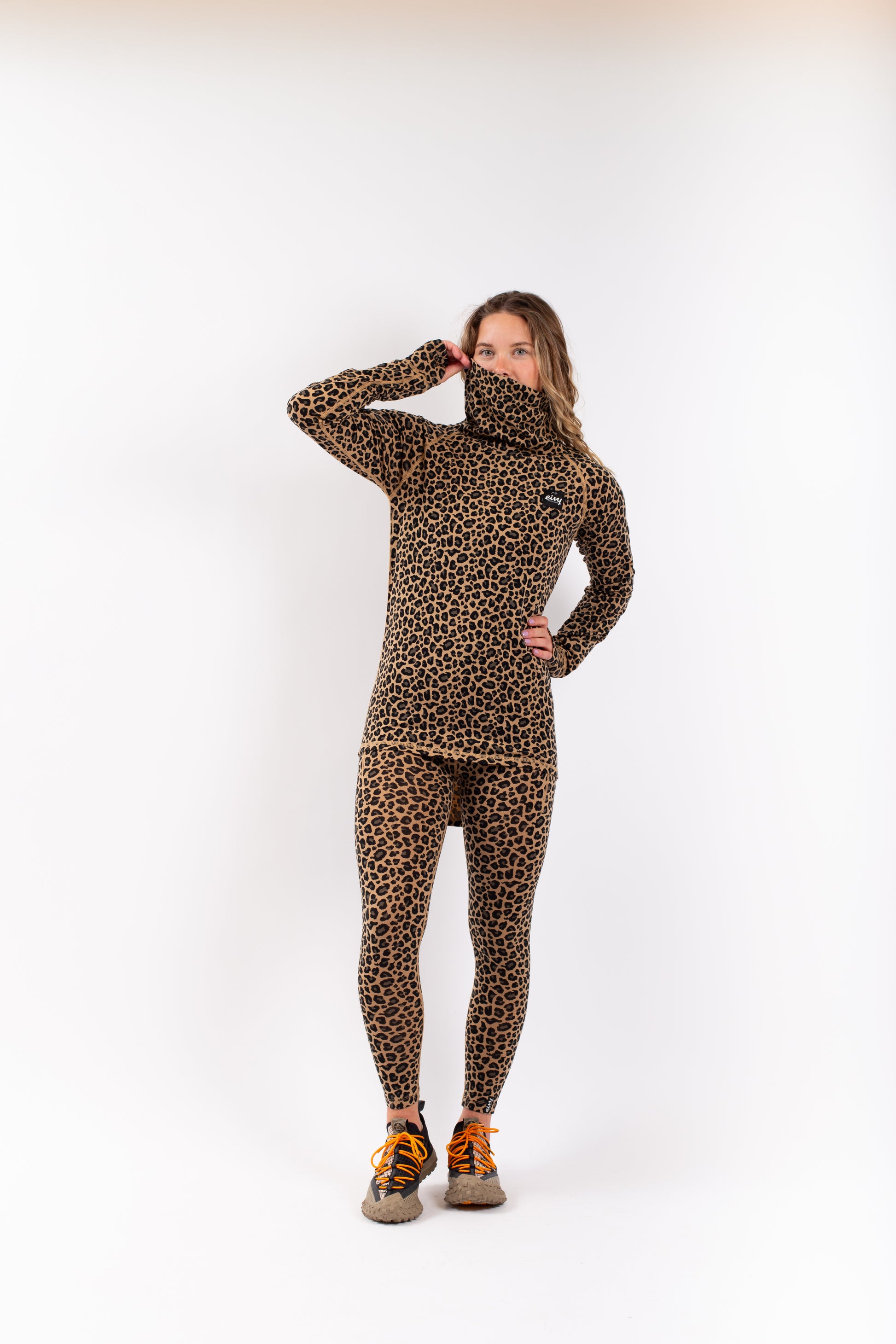 Eivy Icecold Wool Top Snowboard Leopard