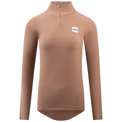Eivy Journey Rib Top Faded Coffee Funktionales Damen-Baselayer-Shirt für Outdoor