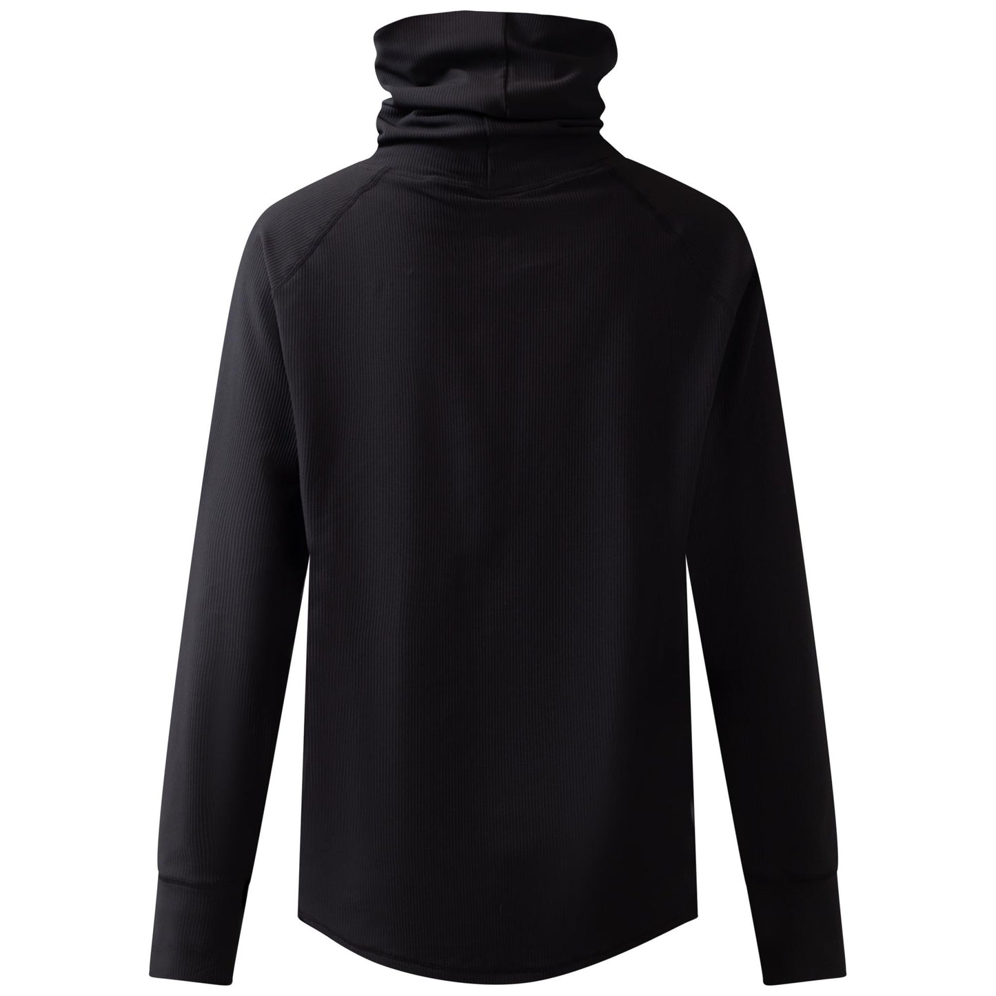Eivy Loose Fit Gaiter Rib Top Black Langarm Damen Funktionsshirt Schwarz