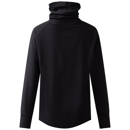 Eivy Loose Fit Gaiter Rib Top Black Langarm Damen Funktionsshirt Schwarz