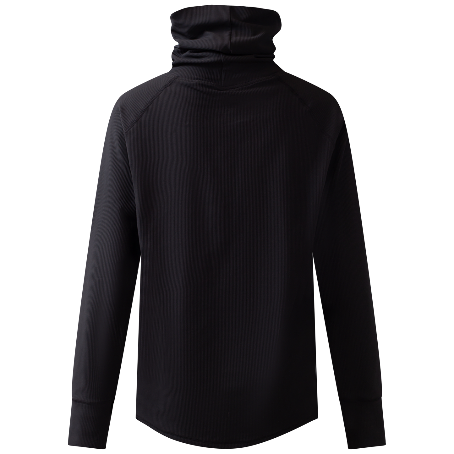 Eivy Loose Fit Gaiter Rib Top Black Langarm Damen Funktionsshirt Schwarz