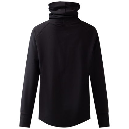 Eivy Loose Fit Gaiter Rib Top Black Langarm Damen Funktionsshirt Schwarz