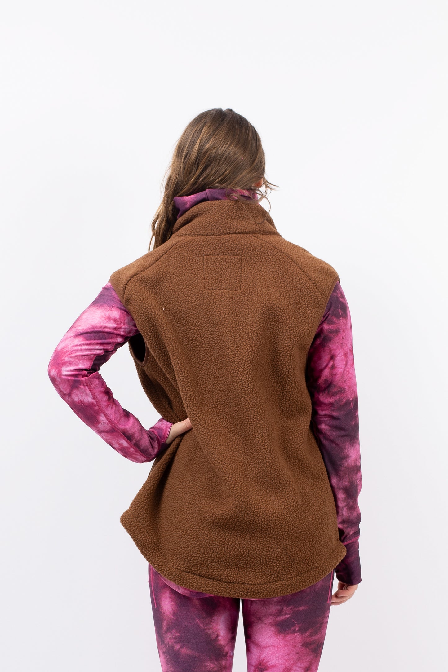 Eivy Lumberjackie Sherpa Vest Brown Damen Fleece Weste