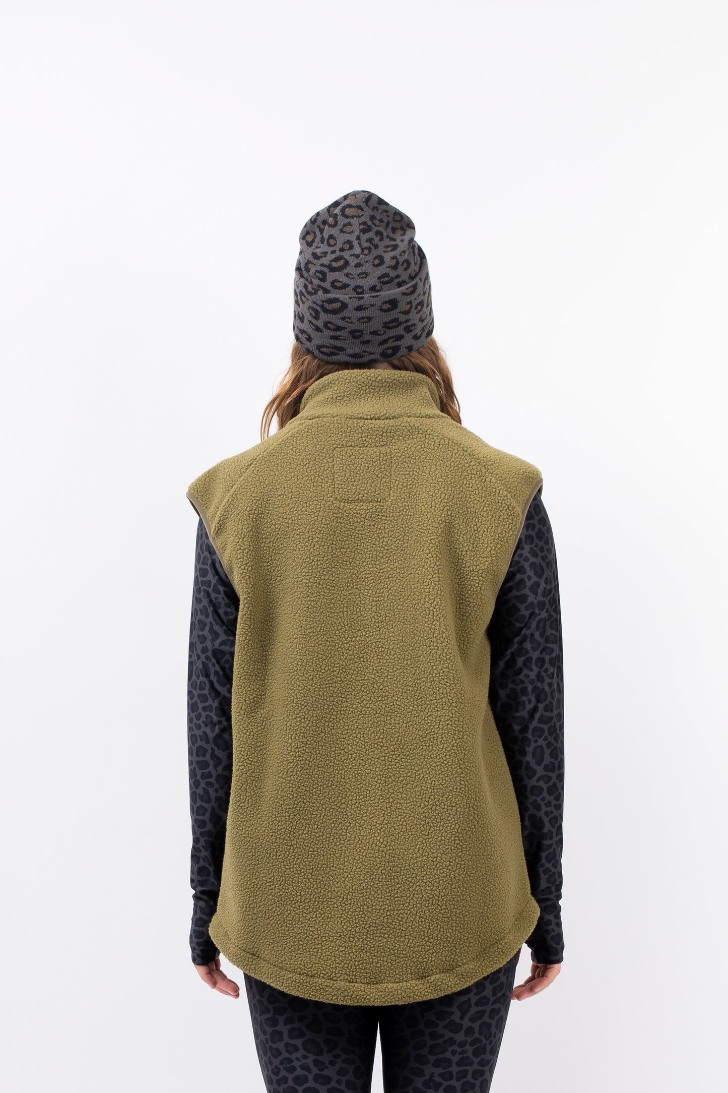 Eivy Lumberjackie Sherpa Vest Olive Fleeceweste weiches Sherpa-Vlies