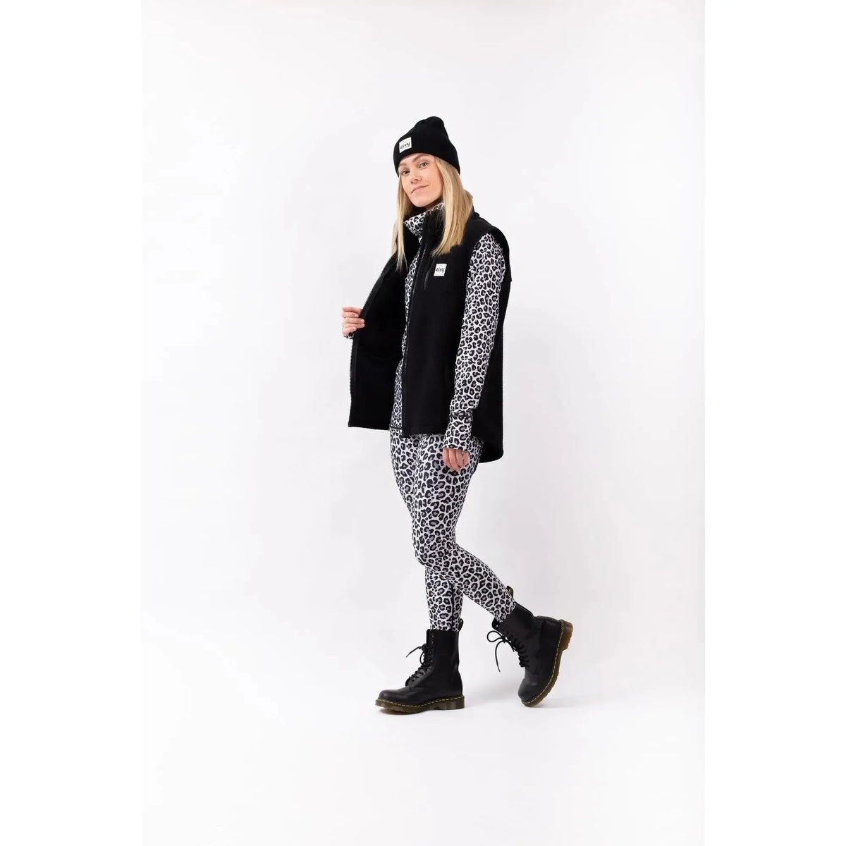 Eivy Lumberjackie Sherpa Vest Black Fleeceweste weiches Sherpa-Vlies-Nitrobags-Shop