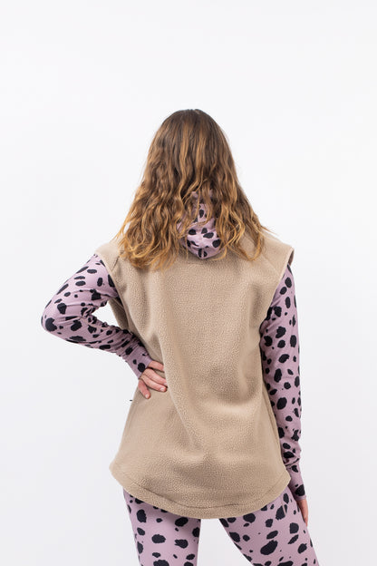 Eivy Lumberjackie Sherpa Vest Sand Fleeceweste weiches Sherpa Weste