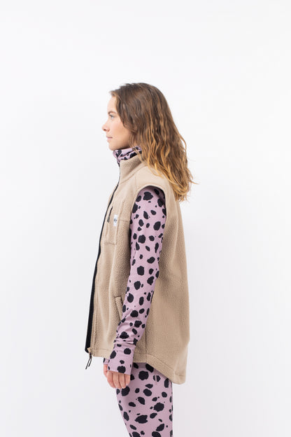 Eivy Lumberjackie Sherpa Vest Sand Fleeceweste weiches Sherpa Weste