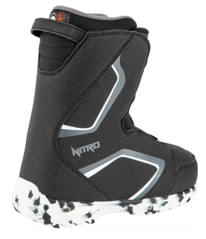 Nitro Droid QLS BLK-WHT-CHARCOAL Snowboardboot Kinder