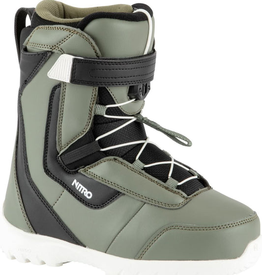 Nitro Droid QLS CHARCOAL-BLK-WHT Snowboardboot Kinder