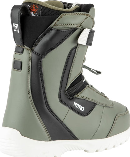 Nitro Droid QLS CHARCOAL-BLK-WHT Snowboardboot Kinder