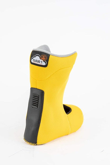 Nitro Droid QLS Navy Blue-Grey-Yellow Snowboardboot Kinder