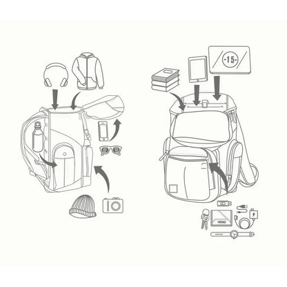 Nitro Daypacker 32L Rucksack mit 15 Zoll Laptopfach Tropical