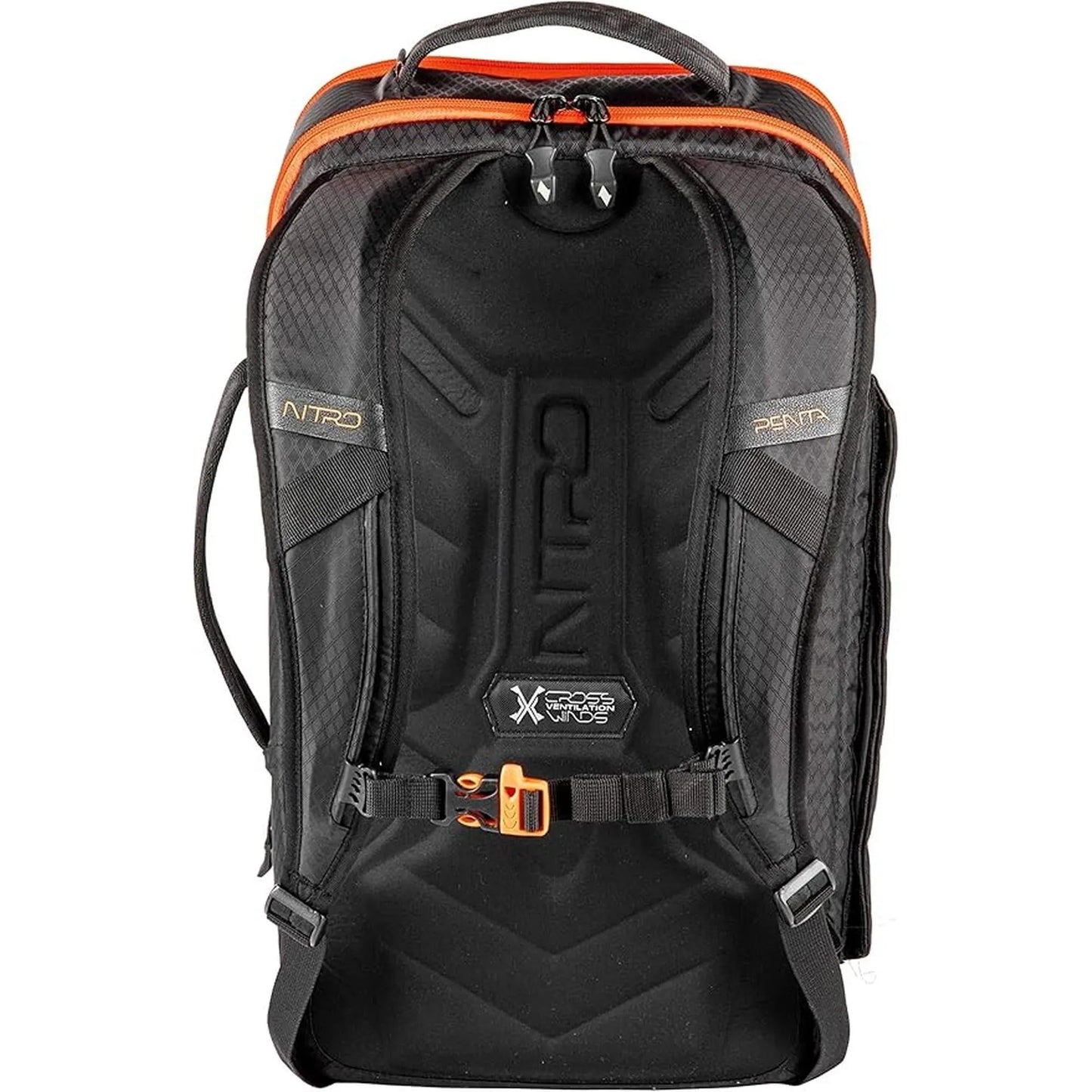 Nitro GAMER 32L Rucksack mit 17 Zoll Laptopfach PENTA BLACK / ORANGE