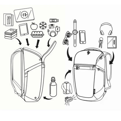 Nitro Nikuro 26L Rucksack mit 15 Zoll Laptopfach Tropical