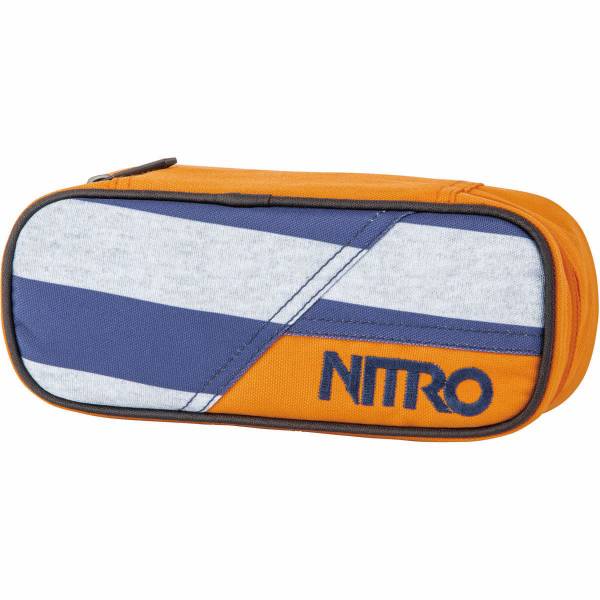 Nitro Pencil Case Federmäppchen für Schule Heather Stripe Federmäppchen, Schlampermäppchen, Faulenzer Box, Federmappe, Stifte Etui