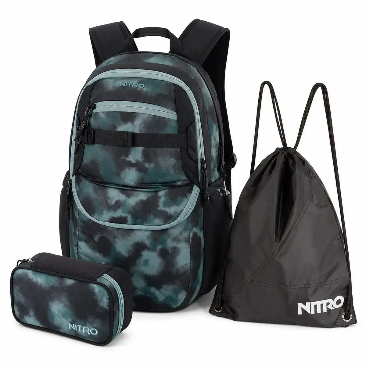 Nitro Future Hero Reef Break 3-teiliges Schulrucksack Set mit Pencil Case XL und Sportsack