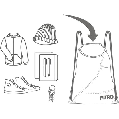Nitro Sports Sack Turnbeutel Sportbeutel Aicd Blue