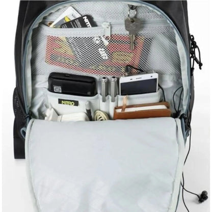 Nitro Stash 29L Rucksack mit 15 Zoll Laptopfach True Black