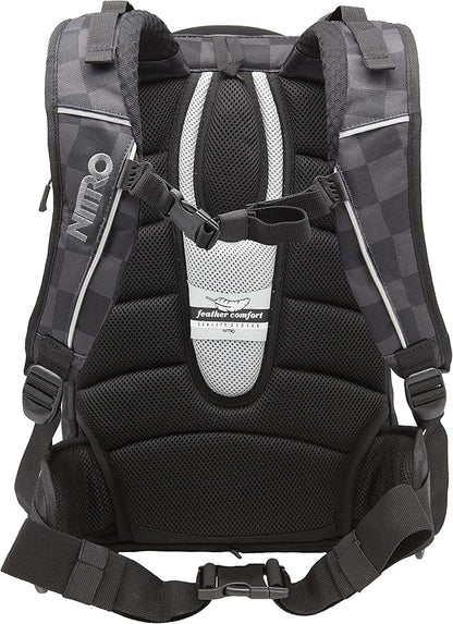 Nitro Superhero 30L Rucksack Schulrucksack Black Checker