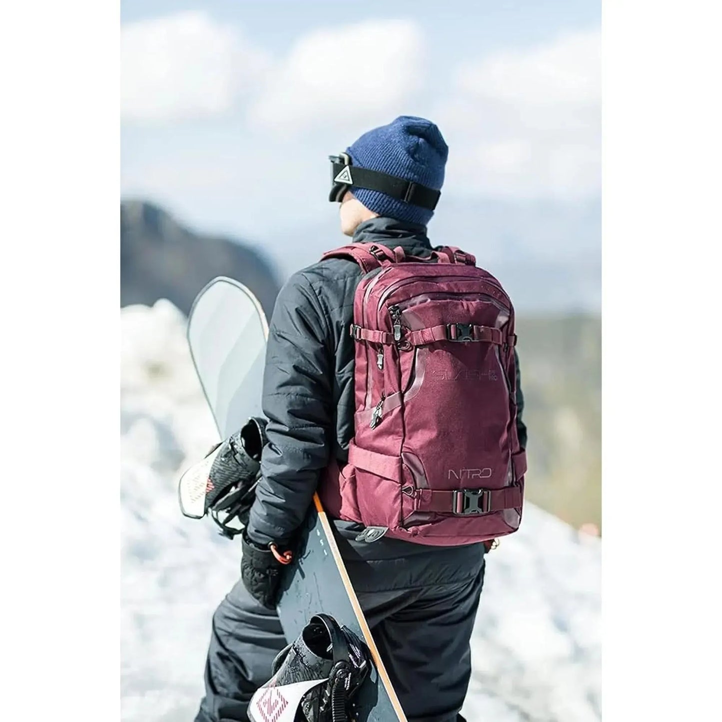 Nitro Slash 25 Pro 25L Rucksack für Touren- Snowboarder Wine