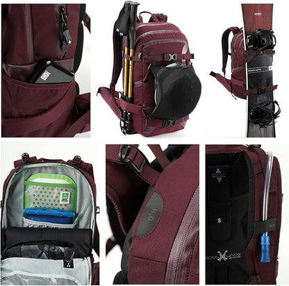 Nitro Slash 25 Pro 25L Rucksack für Touren- Snowboarder Wine