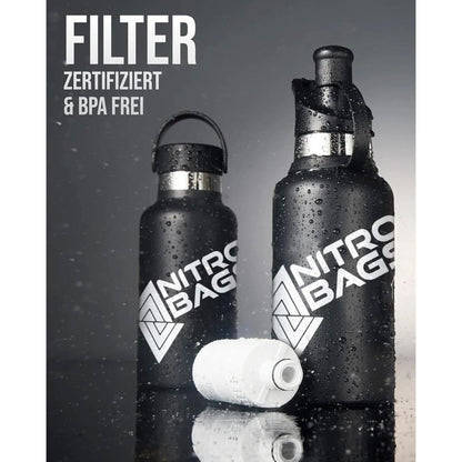 Nitro Bags X RIPURI Trinkflasche 600 ml Black