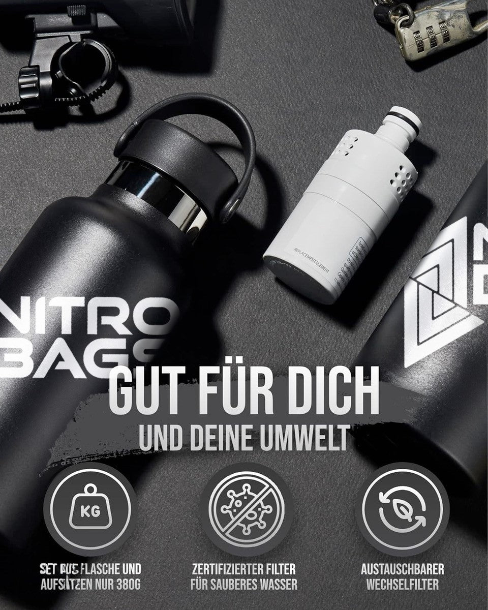 Nitro Bags RIPURI FLASCHE 300ml Edelstahl-Trinkflasche