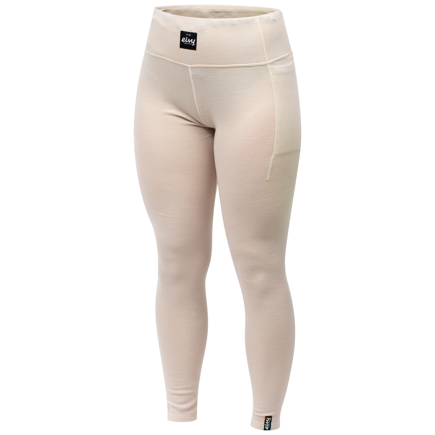 Eivy Pocket Wool Rib Tights Faded Cloud Damen ( Farbe Weiss )