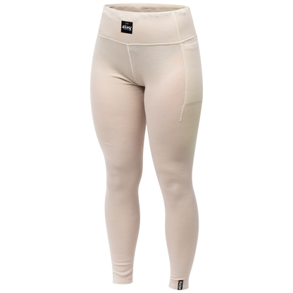 Eivy Pocket Wool Rib Tights Faded Cloud Damen ( Farbe Weiss )