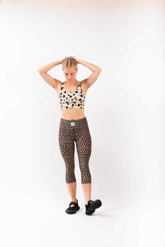 Eivy Pocket Tights 3/4 Snowboard Leopard
