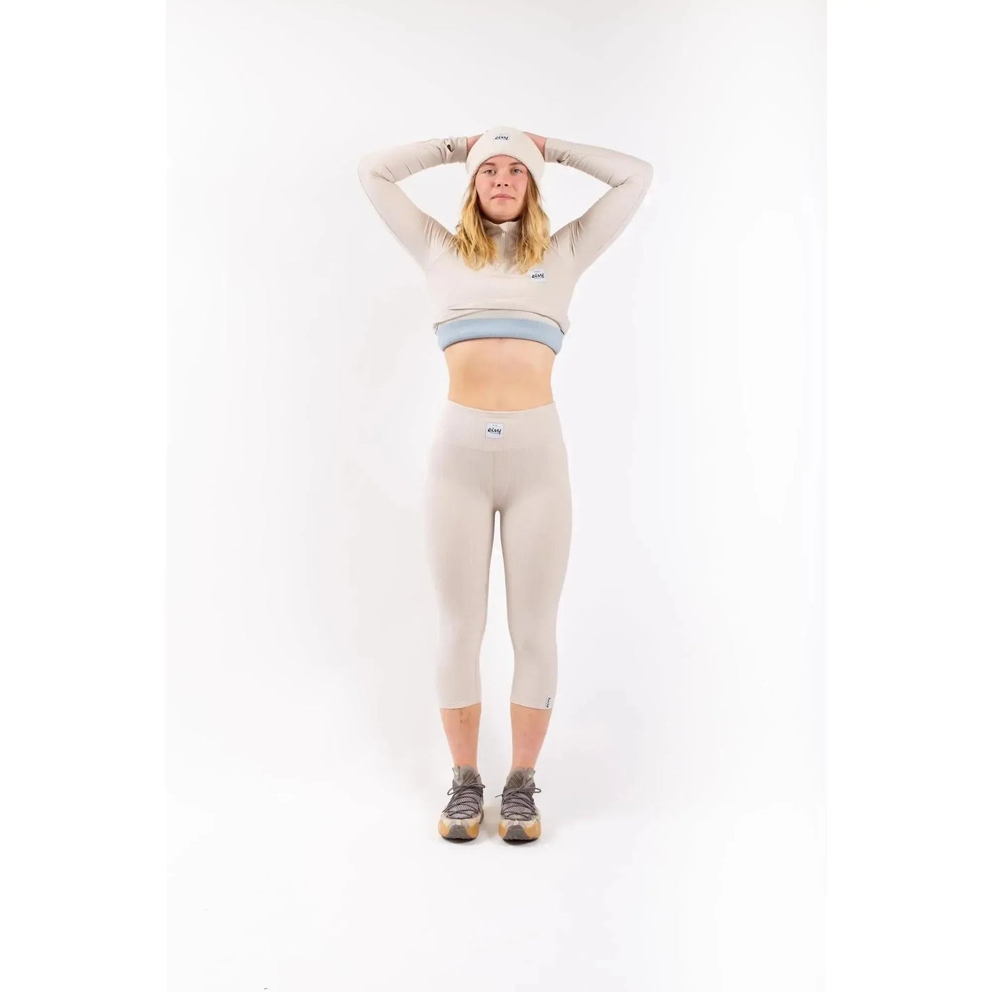 Eivy Pocket Rib 3/4 Tights Snowboard Faded Cloud