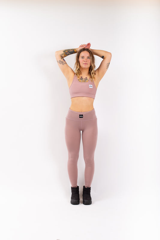 Eivy Pocket Wool Rib Tights Snowboard Faded Woodrose