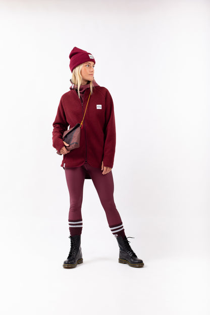 Eivy Redwood Sherpa Jacket Wine Jacke Damen Fleecejacke Outdoor