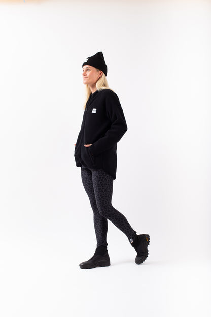 Eivy Redwood Sherpa Jacket Black Schwarzes Damen Fleeceparka