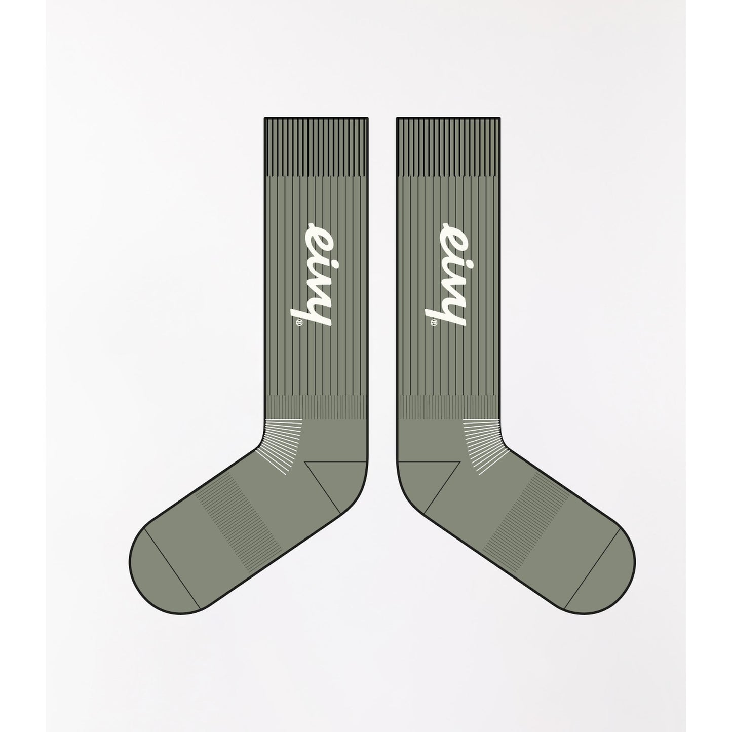 Eivy Rib Wool Socks Faded Oak