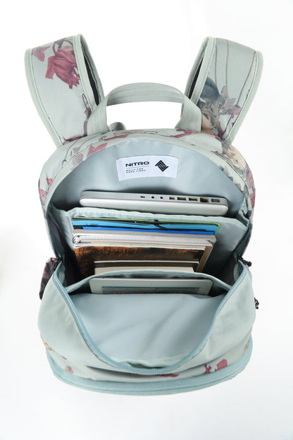 Nitro Future Hero 37 Liter Rucksack DEAD FLOWER Blumen Pack mit 17 Zoll Laptopfach