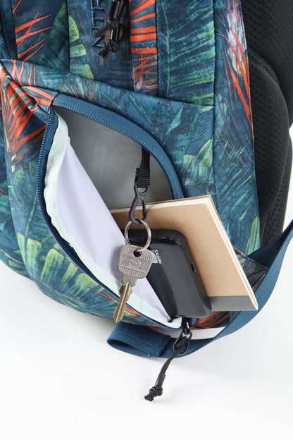 Nitro Future Hero 37 Liter Rucksack TROPICAL (Blumen) Daypack mit 17 Zoll Laptopfach