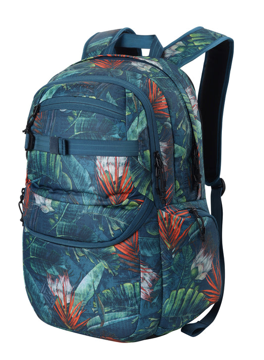 Nitro Future Hero 37 Liter Rucksack TROPICAL (Blumen) Daypack mit 17 Zoll Laptopfach