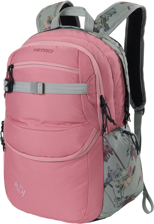 Nitro Future Hero 37 Liter Rucksack Woodrose Daypack mit 17 Zoll Laptopfach