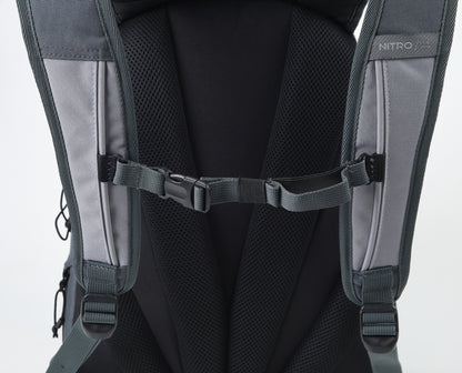 Nitro Stas 29L Rucksack mit 15 Zoll Laptopfach GRAPHITE (Grau)