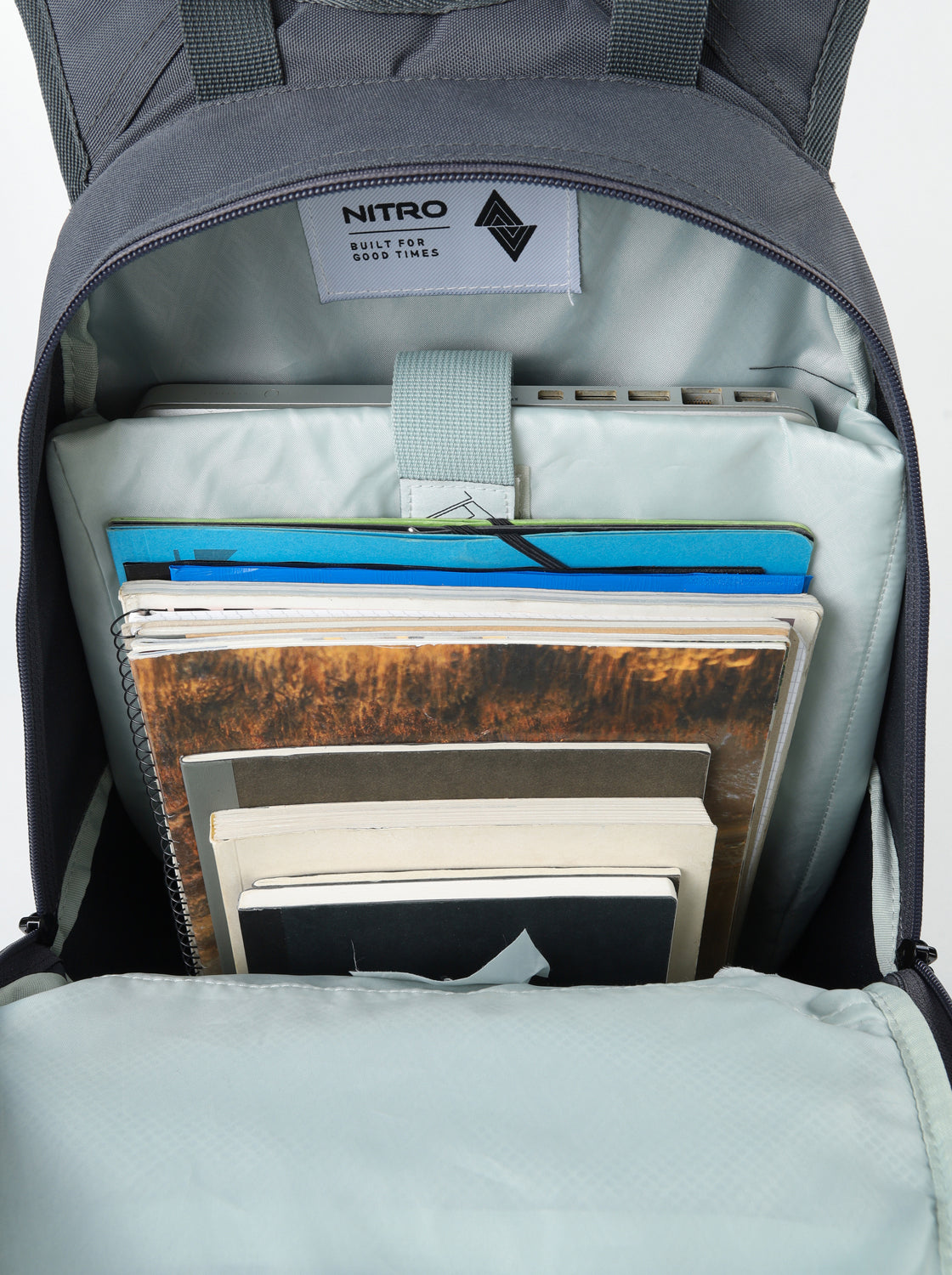 Nitro Stas 29L Rucksack mit 15 Zoll Laptopfach GRAPHITE (Grau)