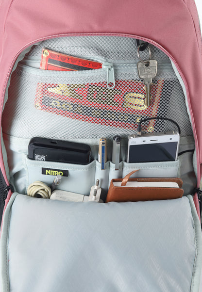 Nitro Stash 29L Rucksack mit 15 Zoll Laptopfach WOODROSE