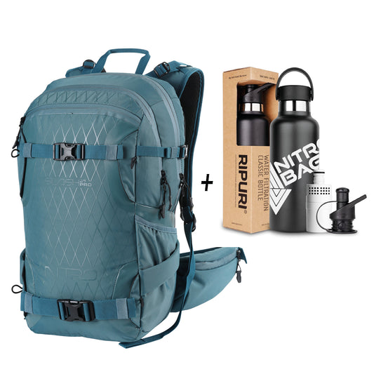 Nitro Slash 25 Pro X RIPURI SET Rucksack 25L für Touren- Snowboarder Arctic