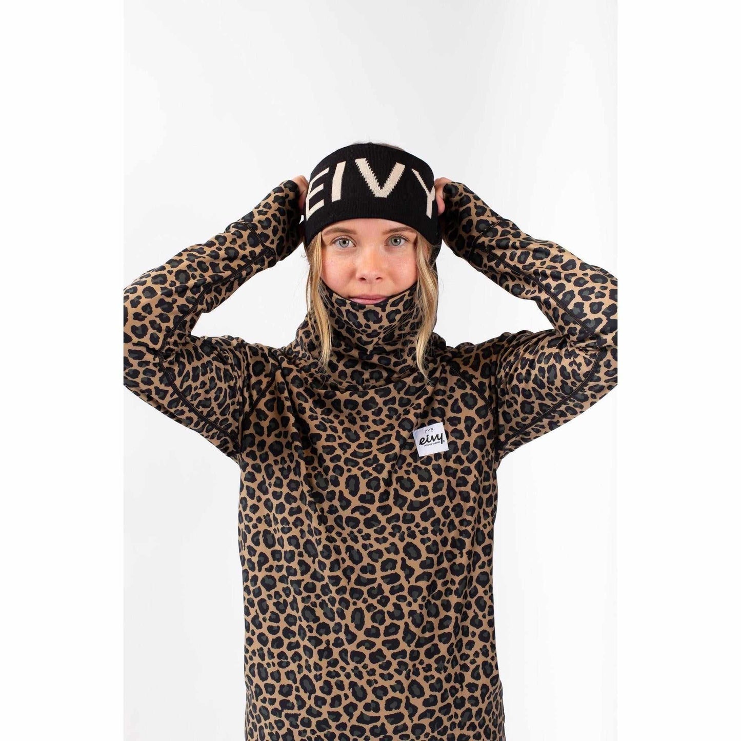 Eivy Throwback Knit Headband Snowboard Black