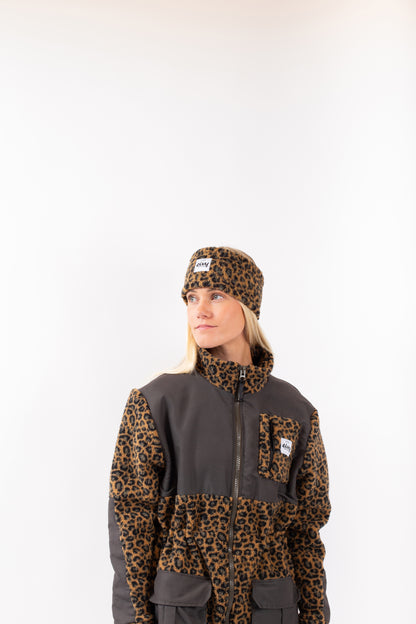 Eivy Throwback Sherpa Headband Snowboard Leopard