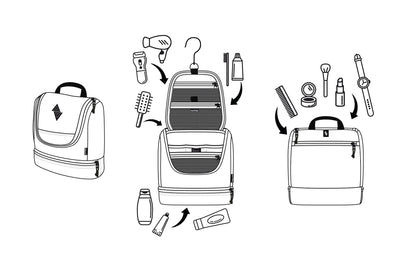 Nitro Travel Kit Kulturbeutel Black Rose