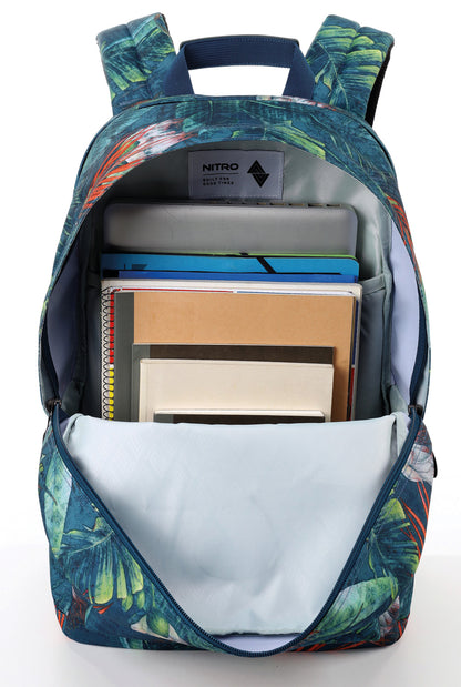 Nitro Urban Plus 28L Rucksack mit 15 Zoll Laptopfach Tropical