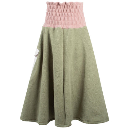 Eivy Valley Sherpa Skirt Faded Blocks Strickrock Rock aus Sherpa-Fleece